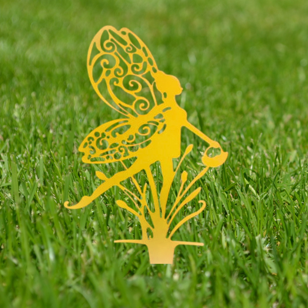 Garden Fairy with Hanging Baske
