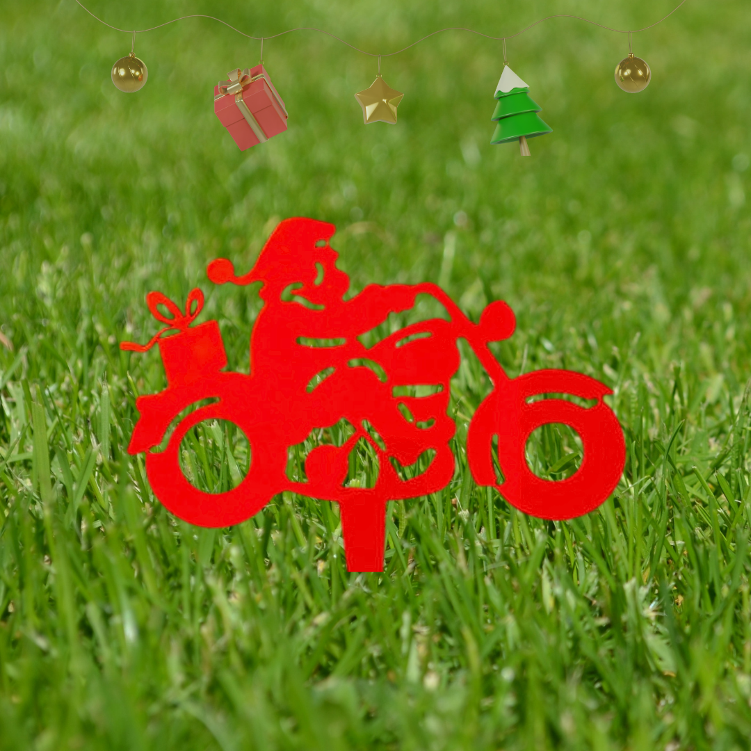 Santa on Motorcycle