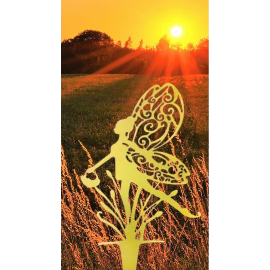 Garden Fairy with Hanging Baske