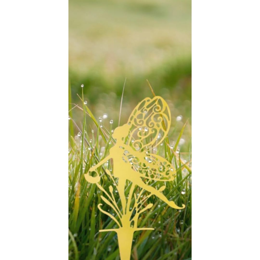 Garden Fairy with Hanging Baske
