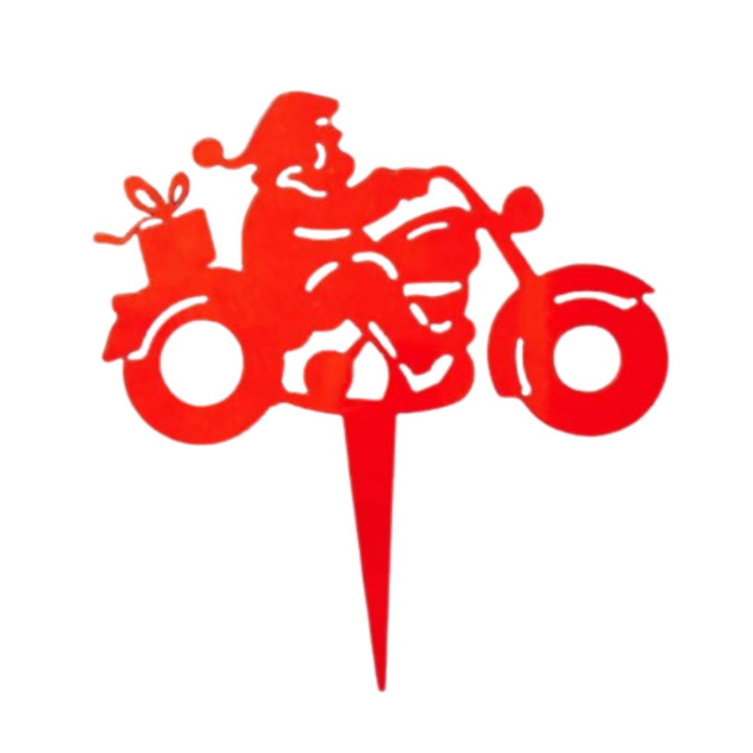 Santa on Motorcycle