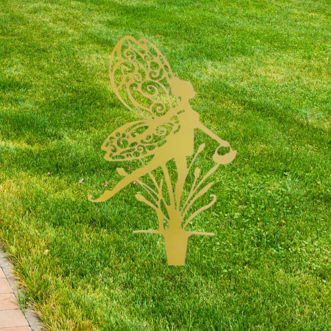 Garden Fairy with Hanging Baske