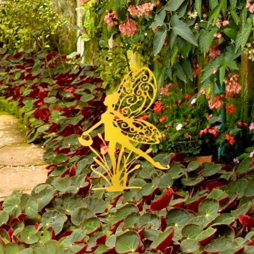 Garden Fairy with Hanging Baske