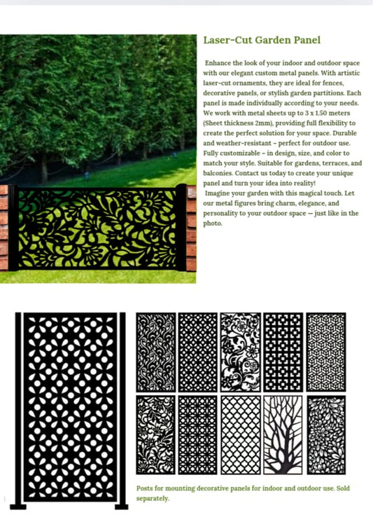 Garden Laser-Cut Panel
