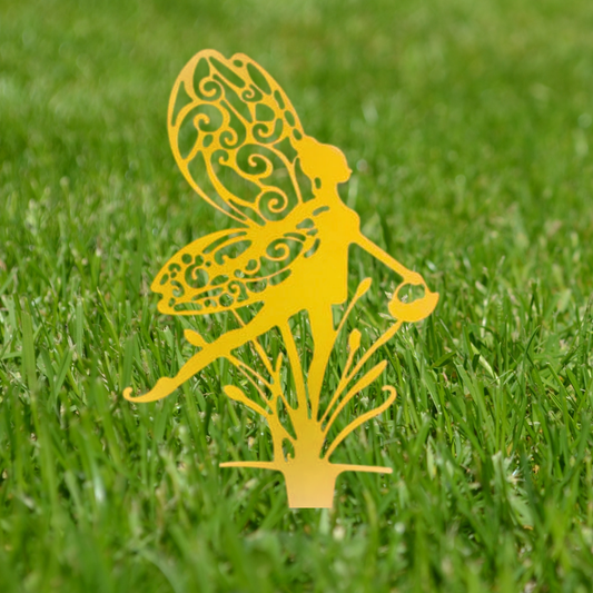 Garden Fairy with Hanging Baske