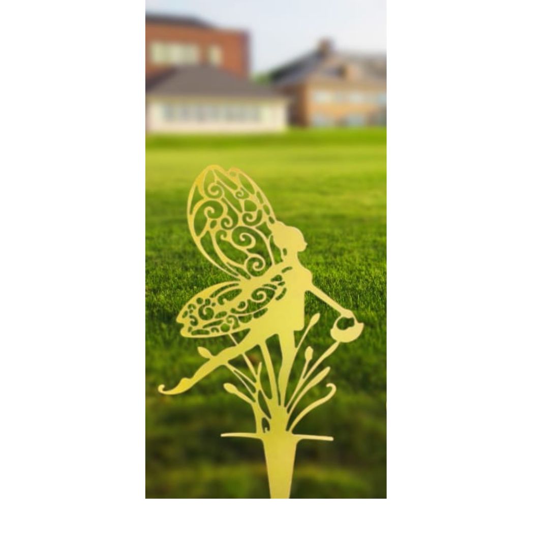 Garden Fairy with Hanging Baske