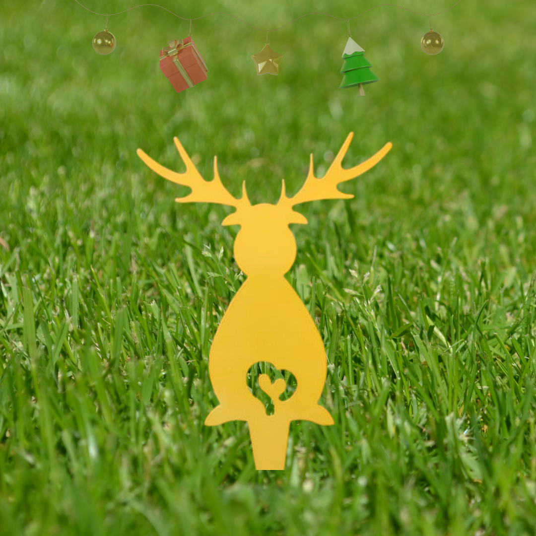 Reindeer with Garden Stake